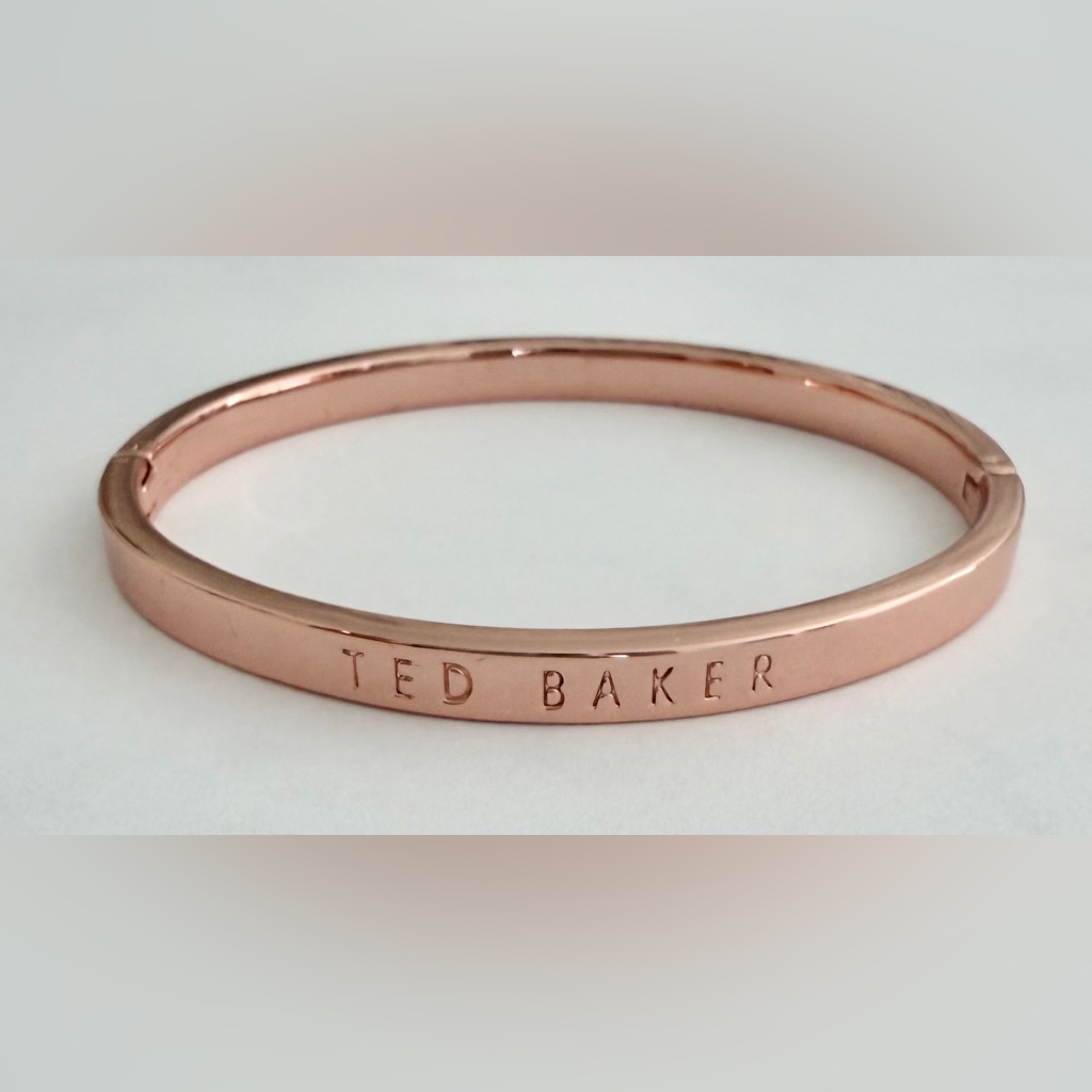 Ted Baker Logo Bracelet Rose Gold Tone 15$